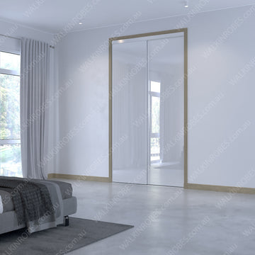 Glass Doors x2 (Frameless W18H27)