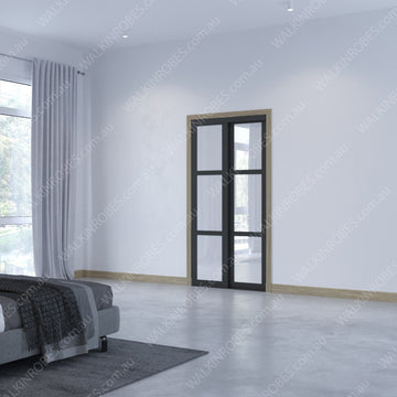 Glass Doors x2 (Wide Shoji Frame W12H21)