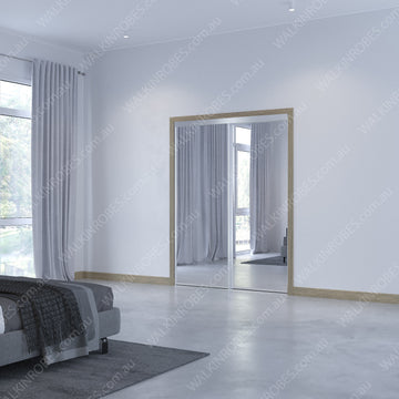 Mirror Doors x2 (Framed W18H21)