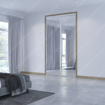 Mirror Doors x2 (Framed W18H27)