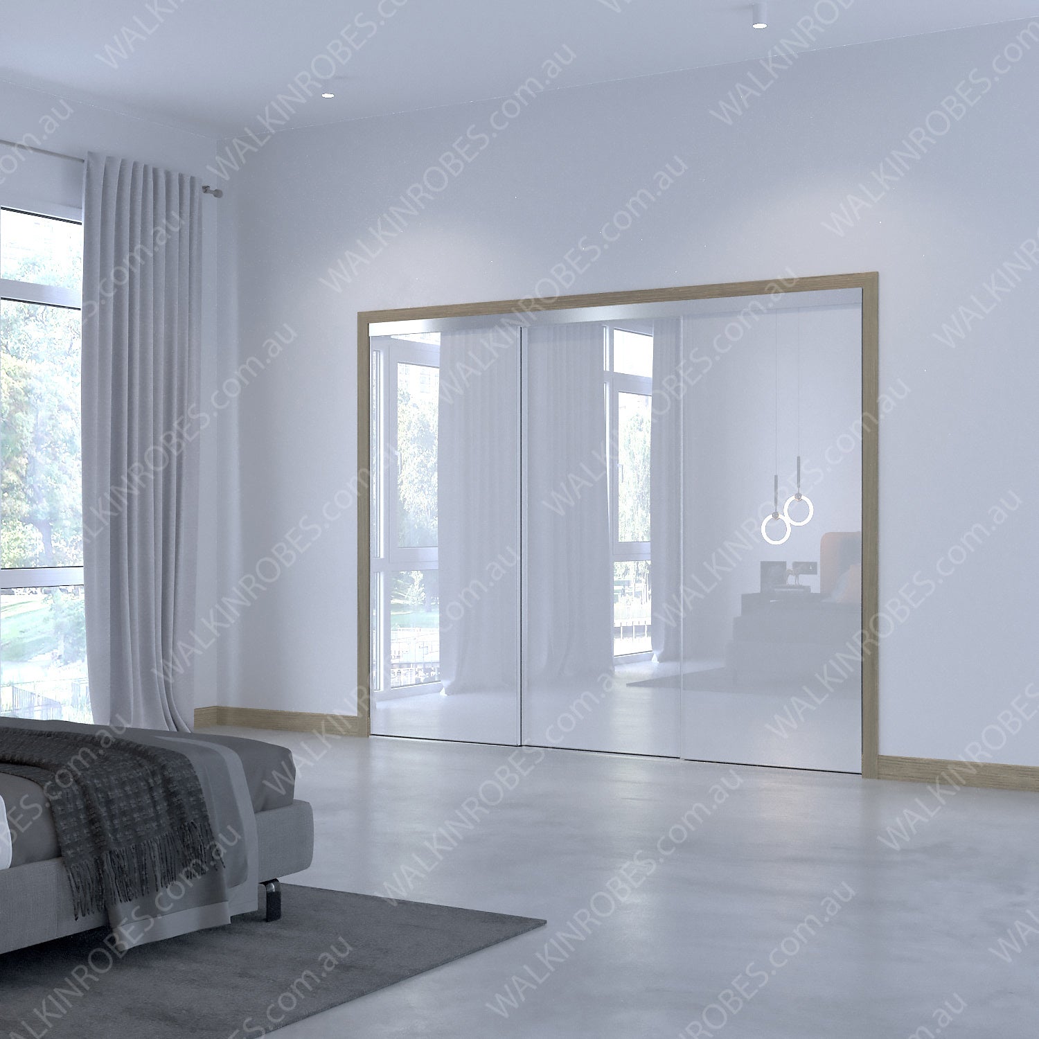 Glass Doors x3 (Frameless W27H21)