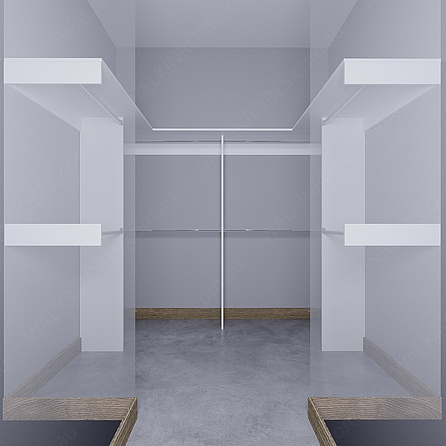 WALK-IN-ROBE fit in width of 3000mm