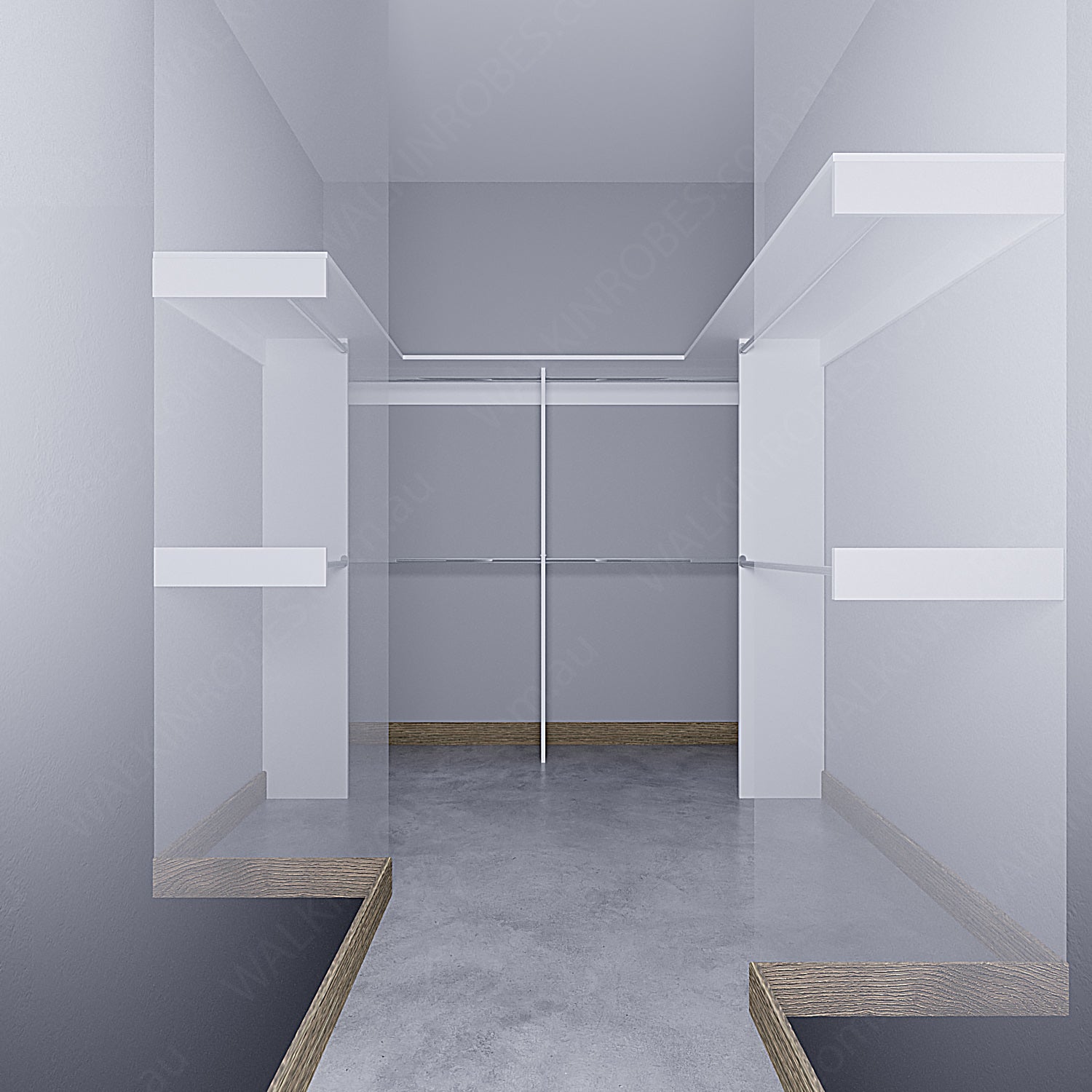 WALK-IN-ROBE fit in width of 3000mm