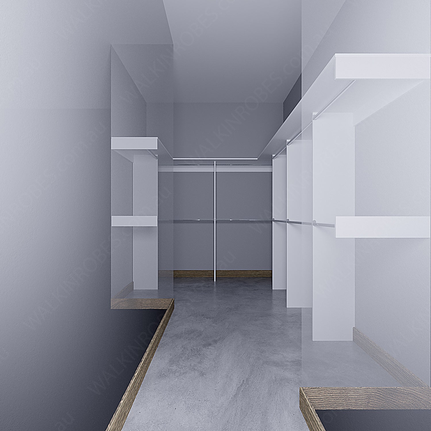 WALK-IN-ROBE fit in width of 3000mm