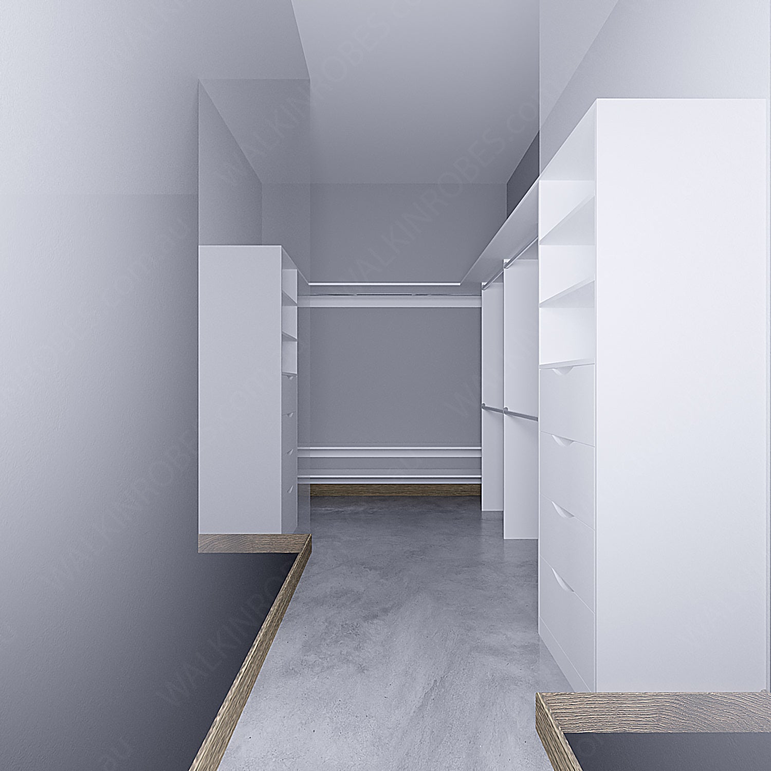 WALK-IN-ROBE fit in width of 3000mm