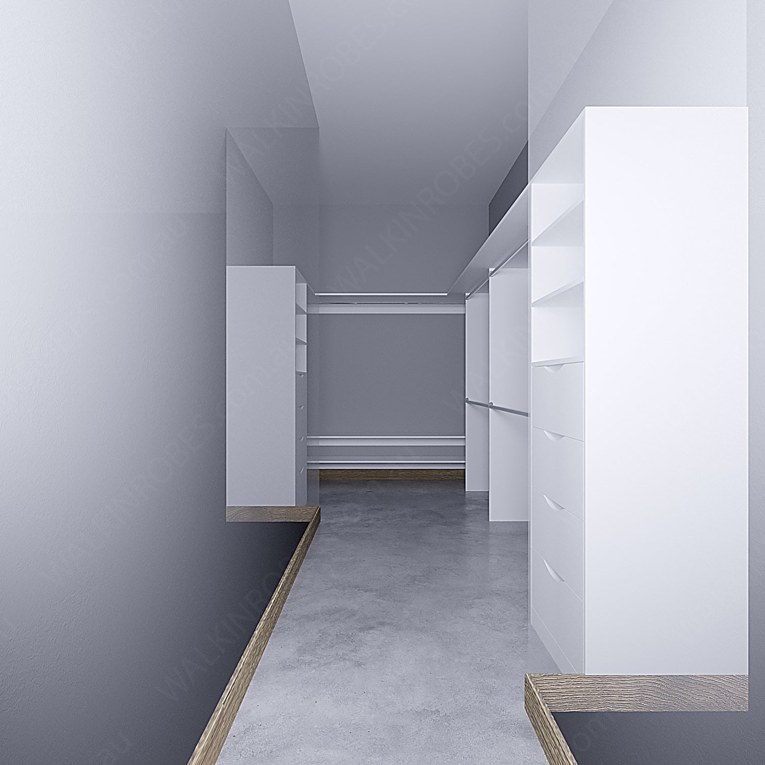 WALK-IN-ROBE fit in width of 3000mm