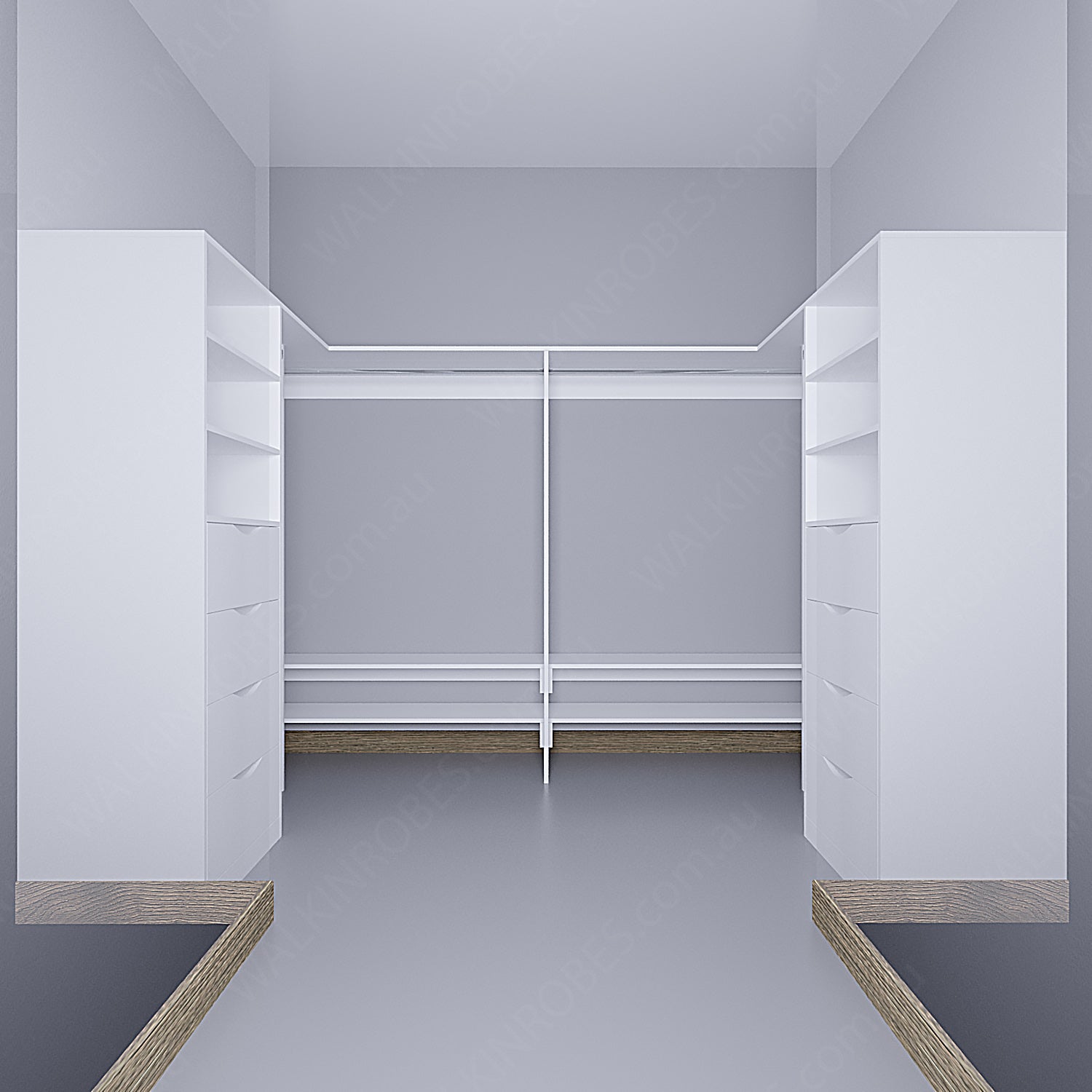 WALK-IN-ROBE fit in width of 3000mm