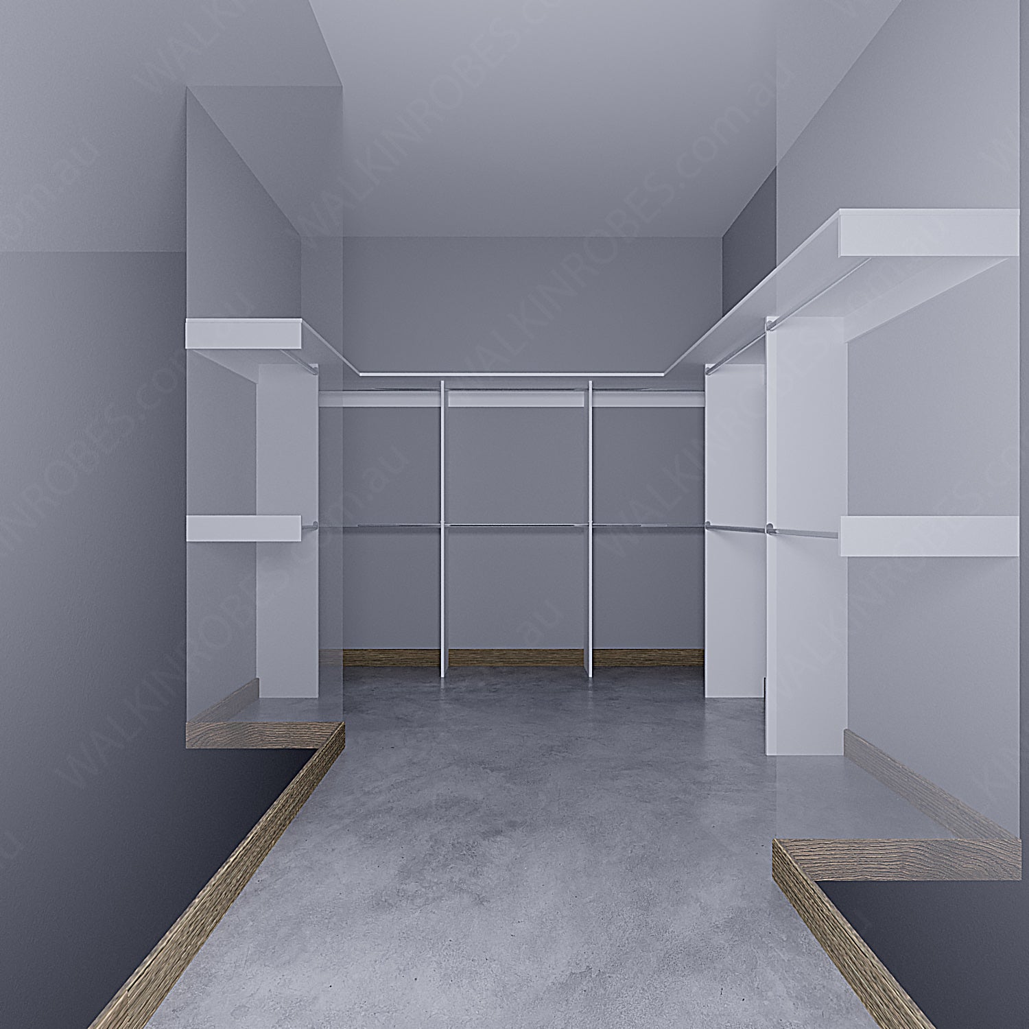 WALK-IN-ROBE fit in width of 3000mm