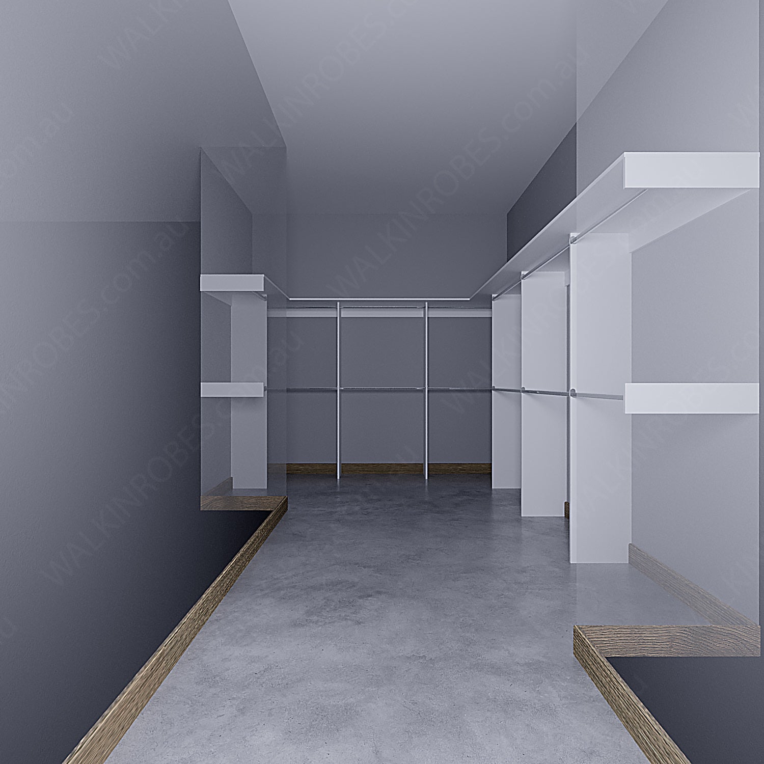 Walk In Robe Sktech WALK-IN-ROBE fit in width of 3000mm