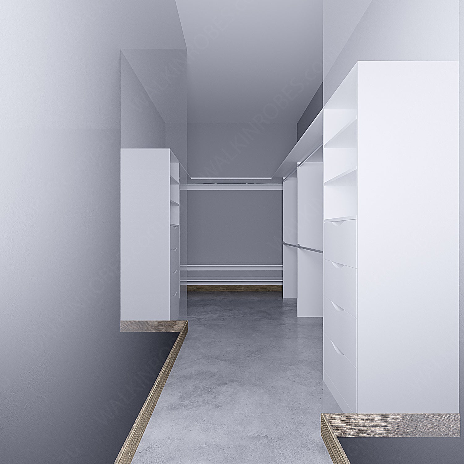 WALK-IN-ROBE fit in width of 3000mm