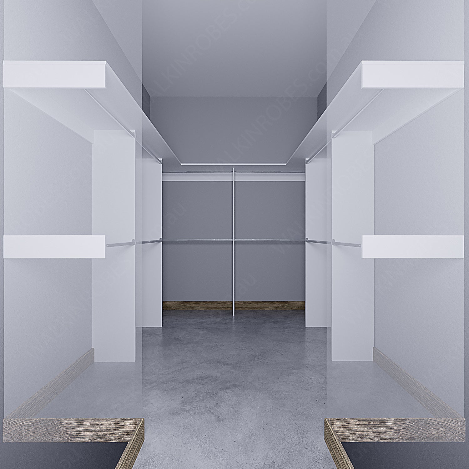 WALK-IN-ROBE fit in width of 3000mm