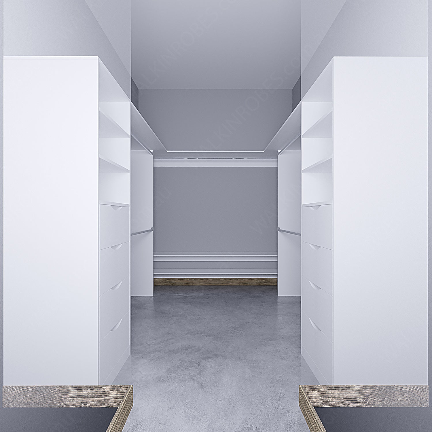 WALK-IN-ROBE fit in width of 3000mm