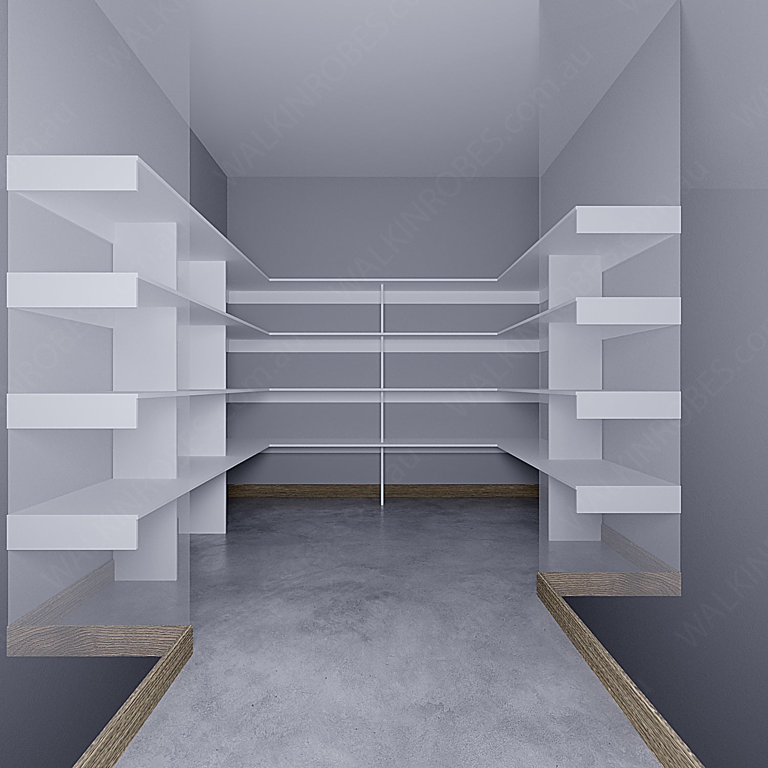 WALK-IN-ROBE fit in width of 3000mm