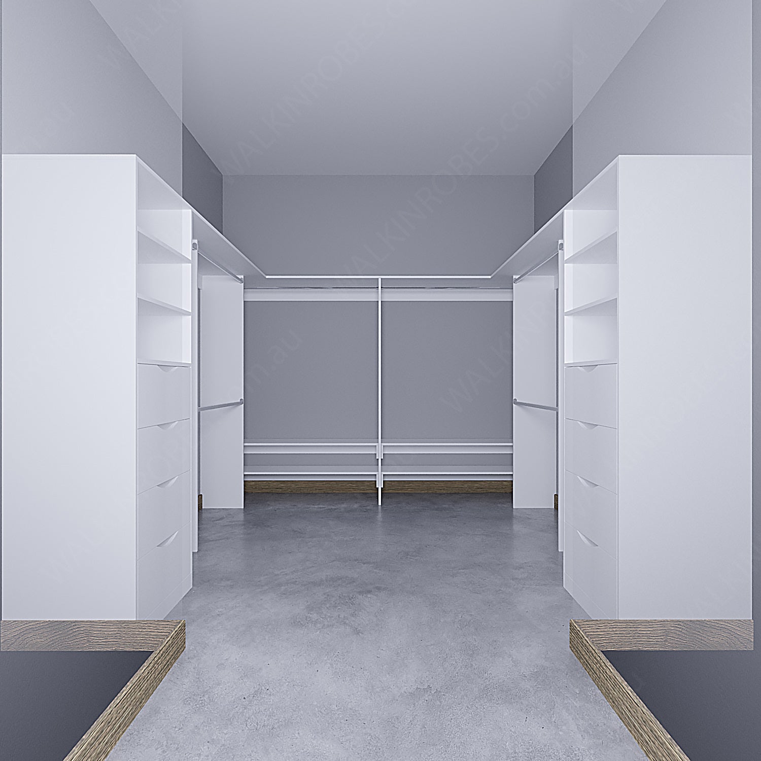 WALK-IN-ROBE fit in width of 3000mm