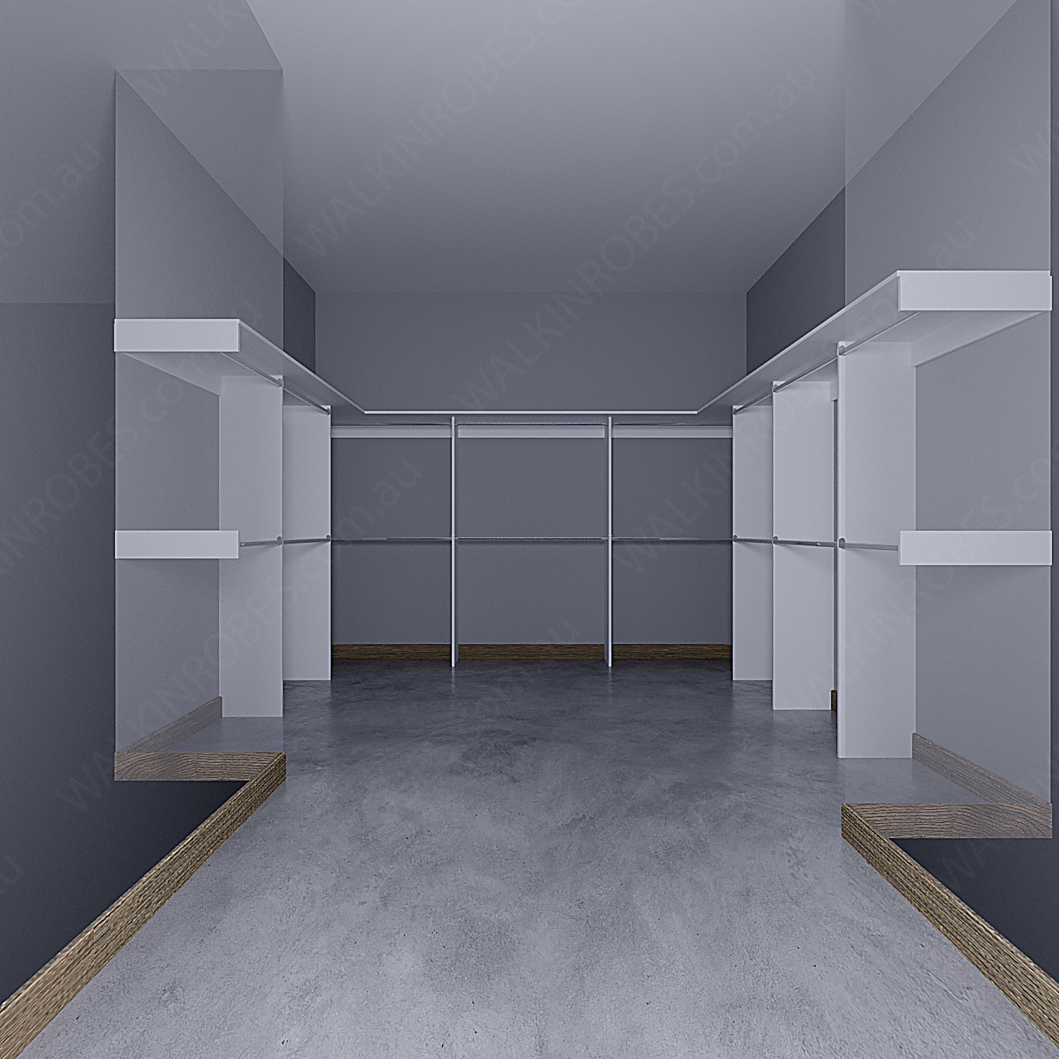 WALK-IN-ROBE fit in width of 3000mm