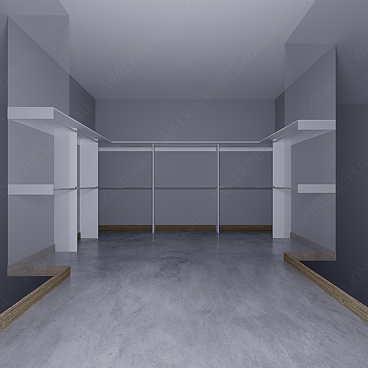 WALK-IN-ROBE fit in width of 3000mm