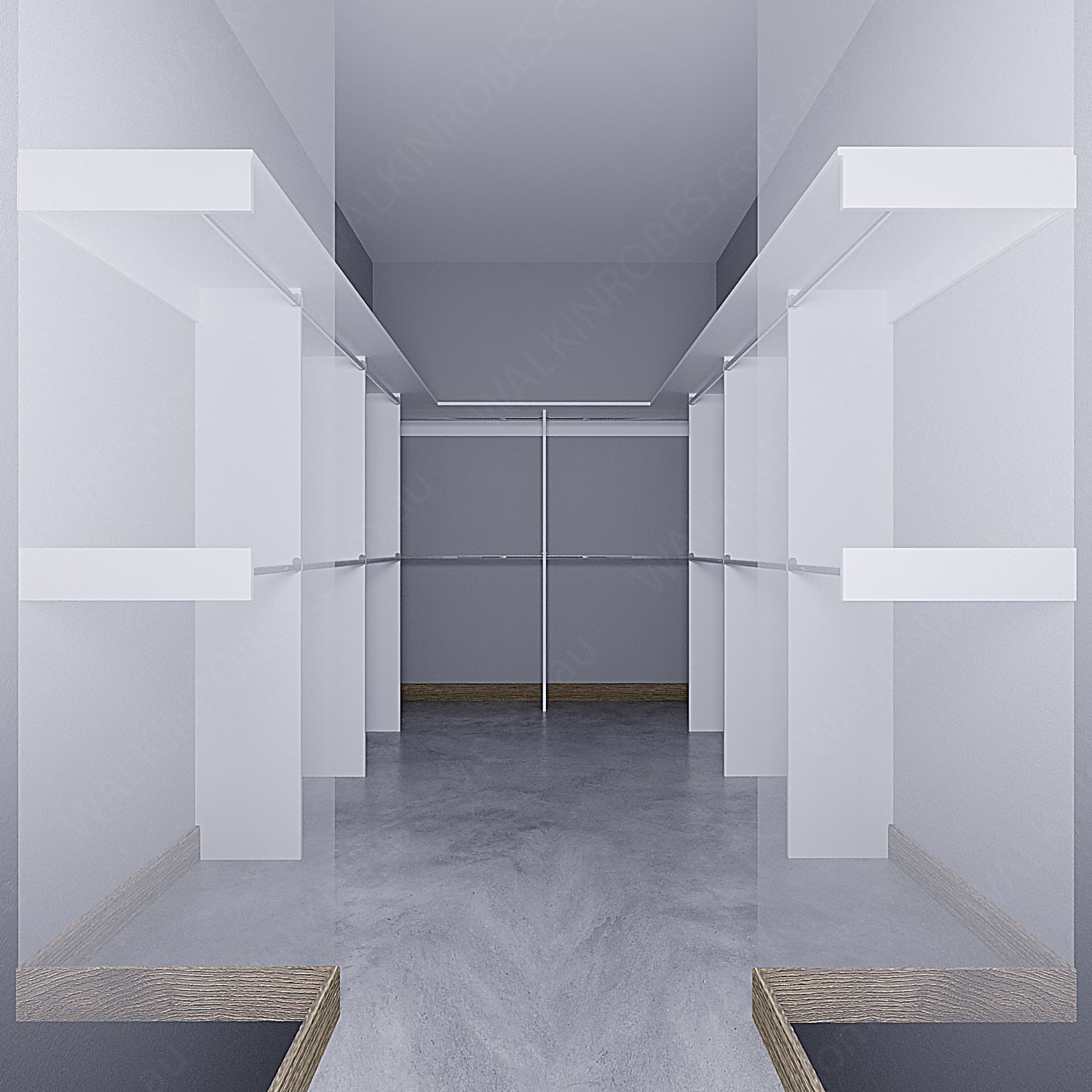 WALK-IN-ROBE fit in width of 3000mm