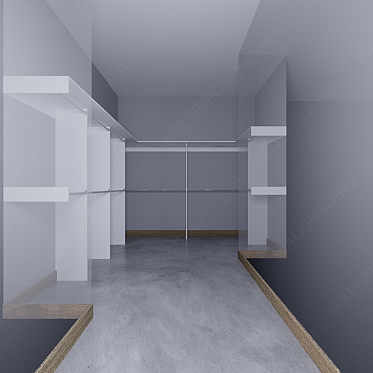 WALK-IN-ROBE fit in width of 3000mm