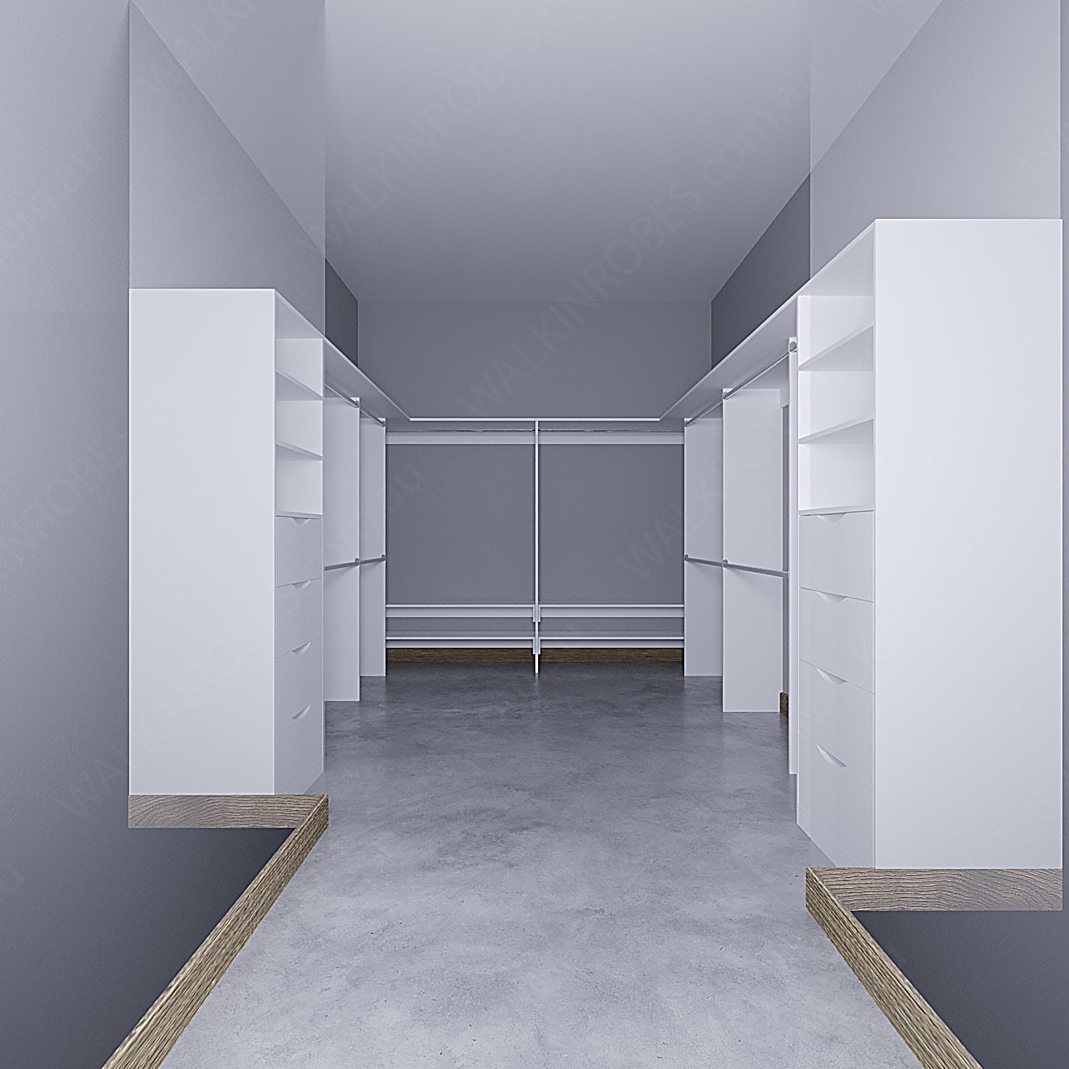 WALK-IN-ROBE fit in width of 3000mm