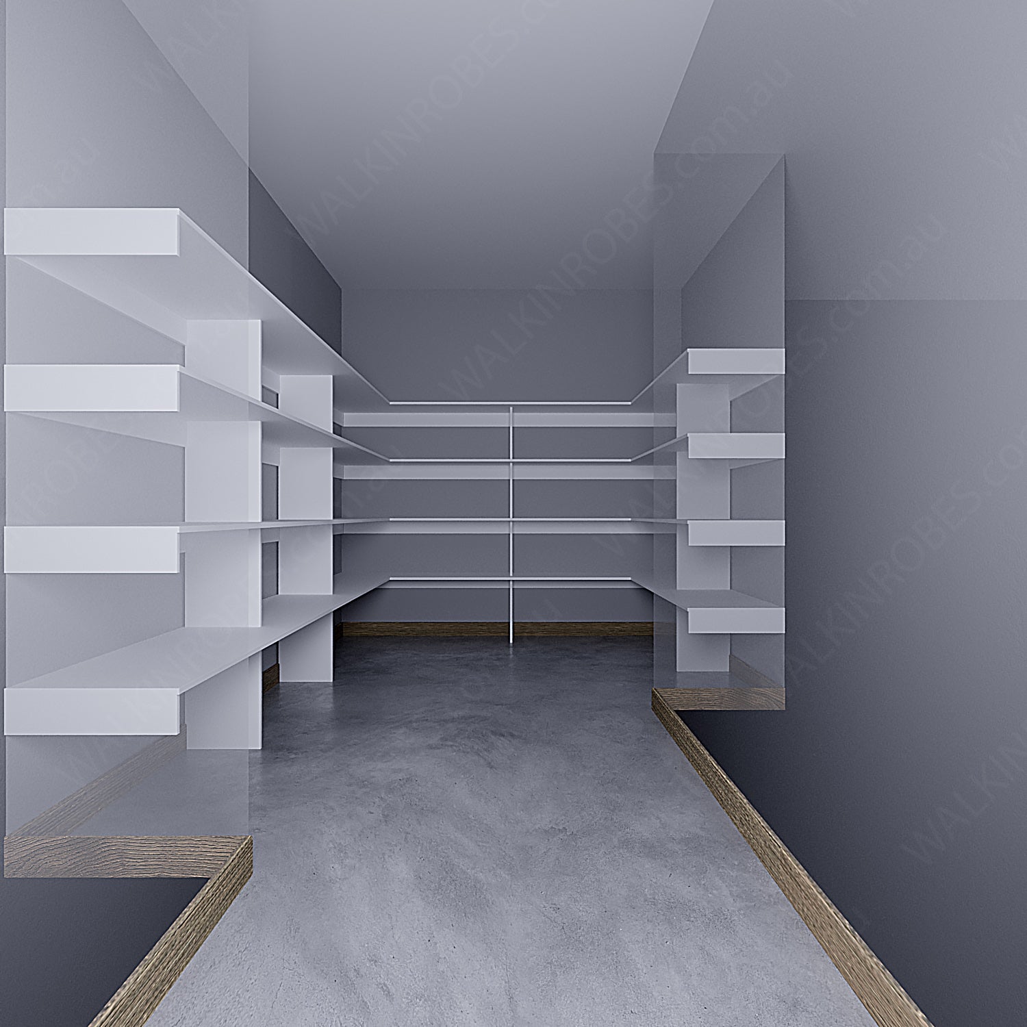 WALK-IN-ROBE fit in width of 3000mm