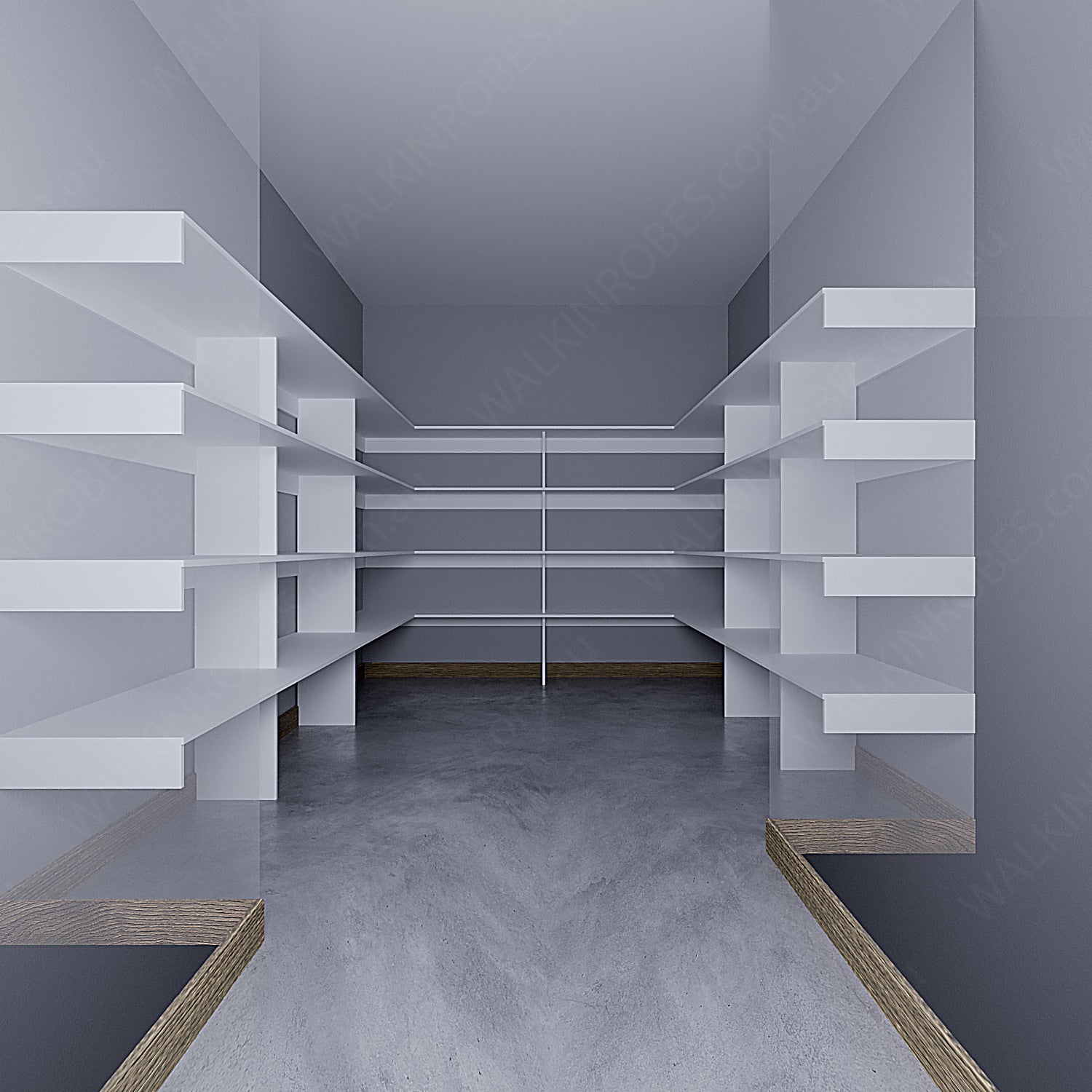 WALK-IN-ROBE fit in width of 3000mm