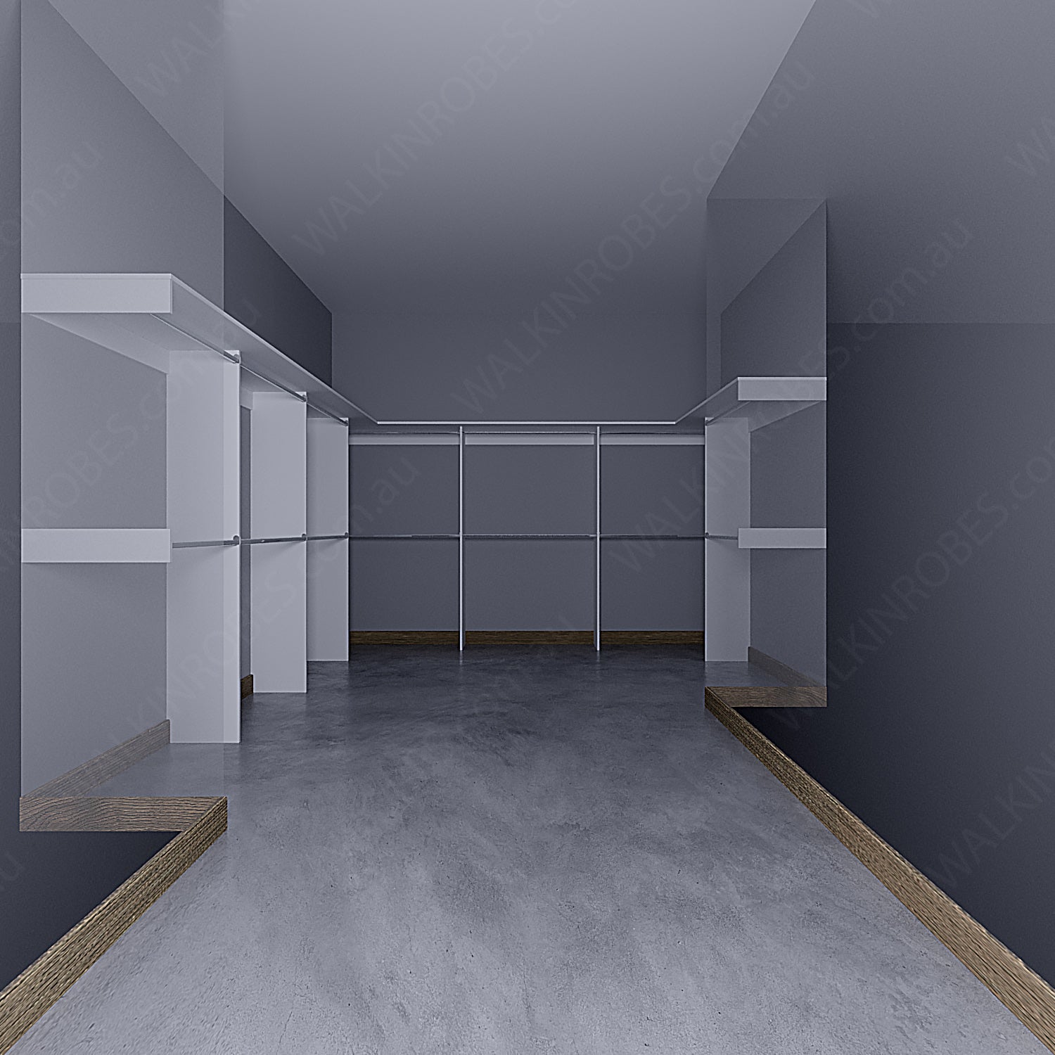 WALK-IN-ROBE fit in width of 3000mm