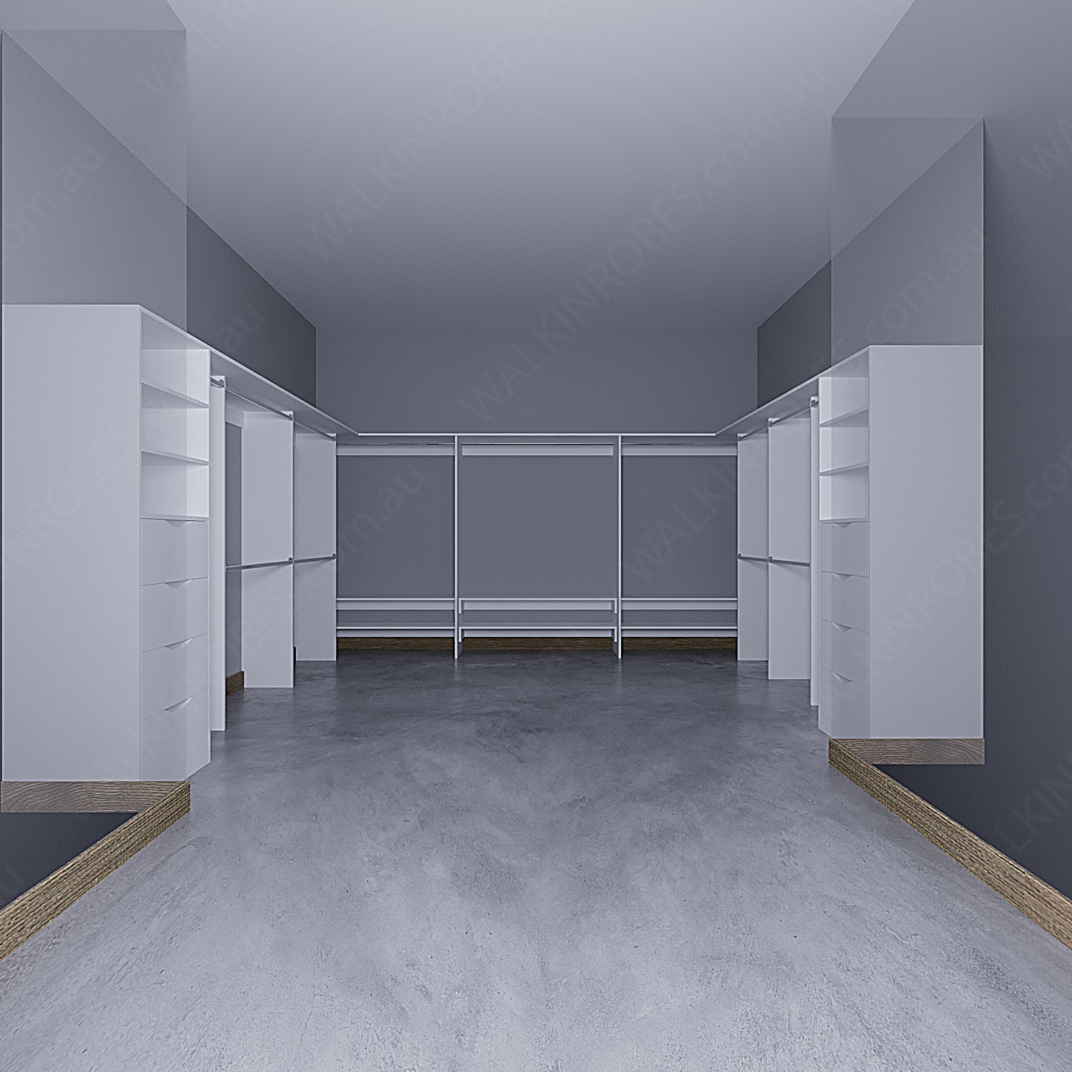 WALK-IN-ROBE fit in width of 3000mm