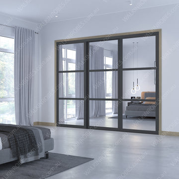 Mirror Doors x3 (Wide Shoji Frame W31H24)