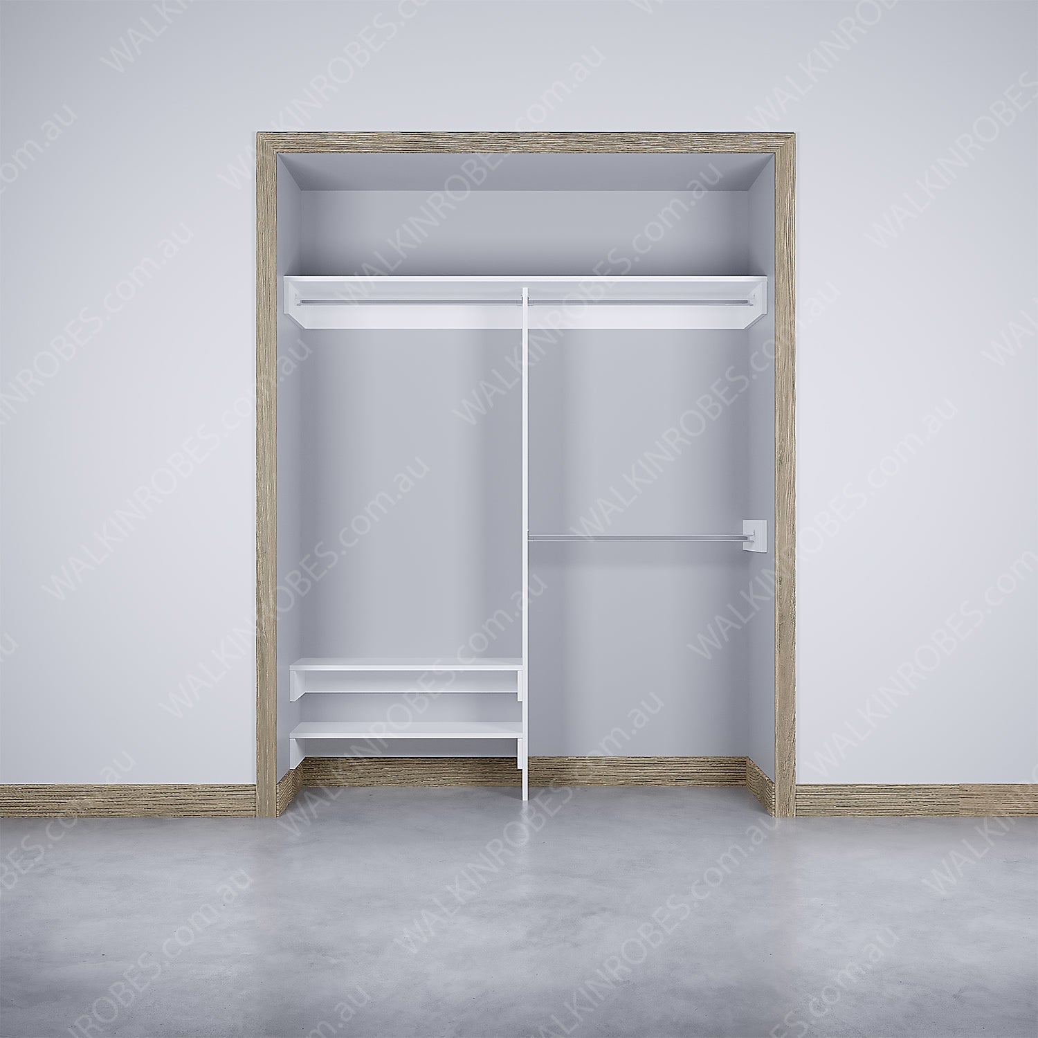 WALK-IN-ROBE fit in width of 1500mm