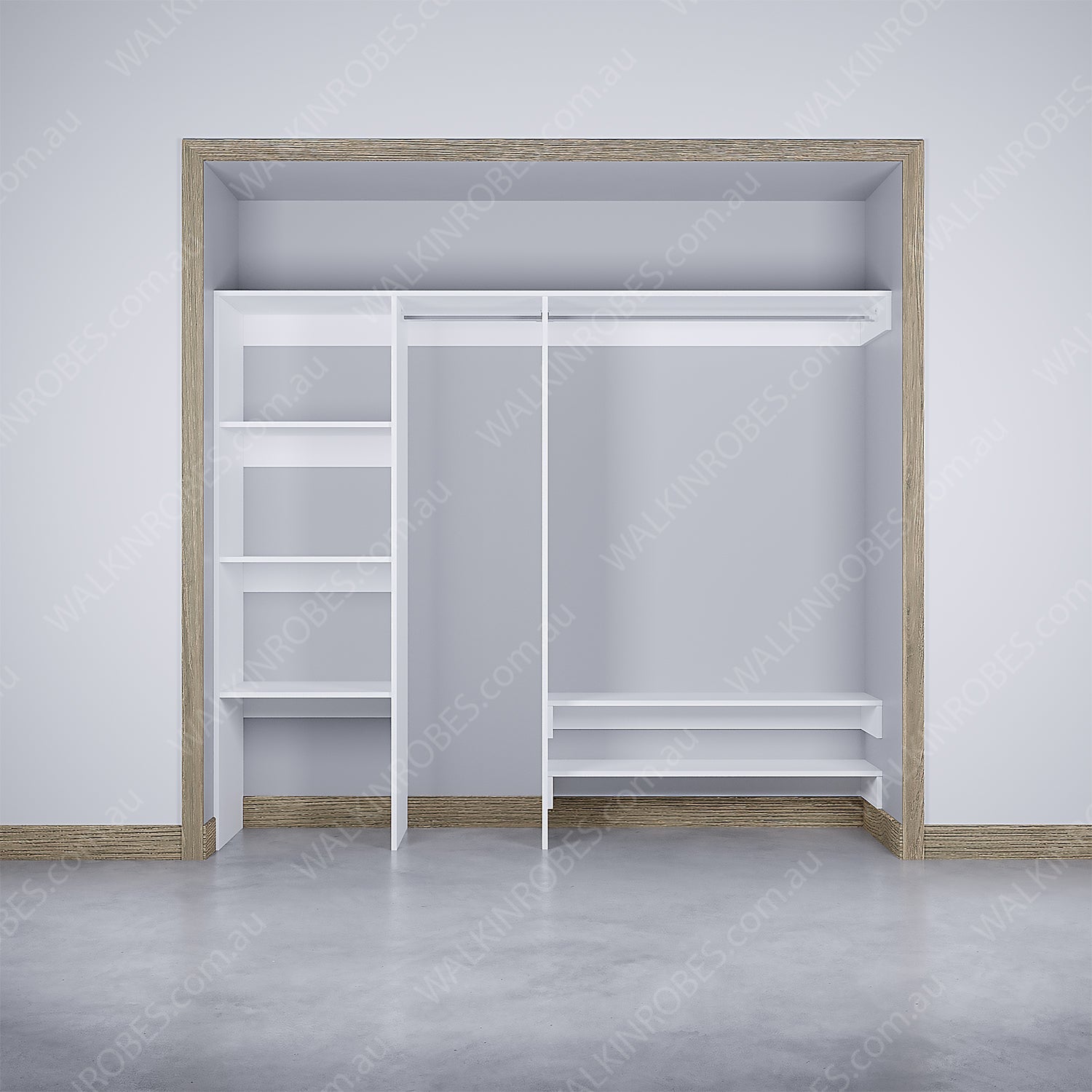 WALK-IN-ROBE fit in width of 2000mm