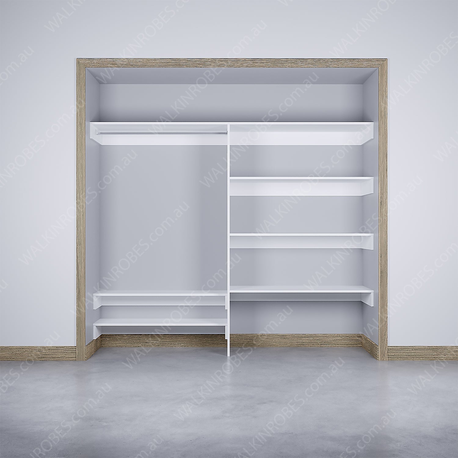 WALK-IN-ROBE fit in width of 2000mm