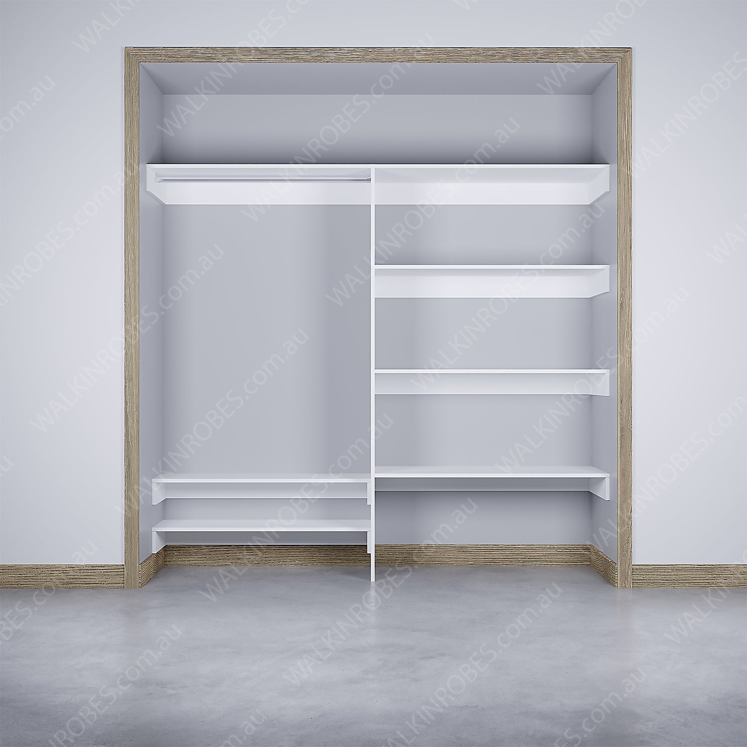 WALK-IN-ROBE fit in width of 2000mm