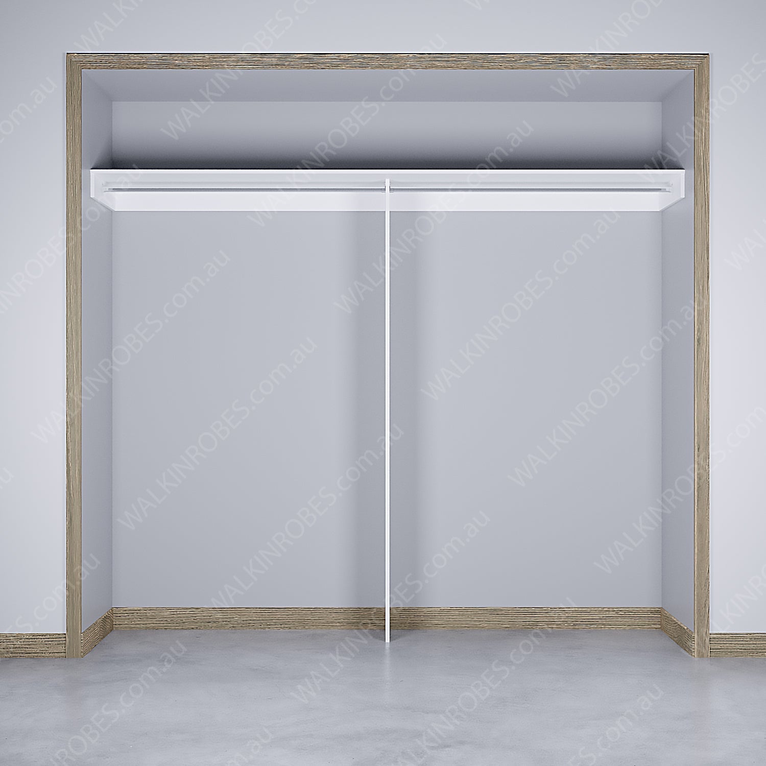 WALK-IN-ROBE fit in width of 2500mm