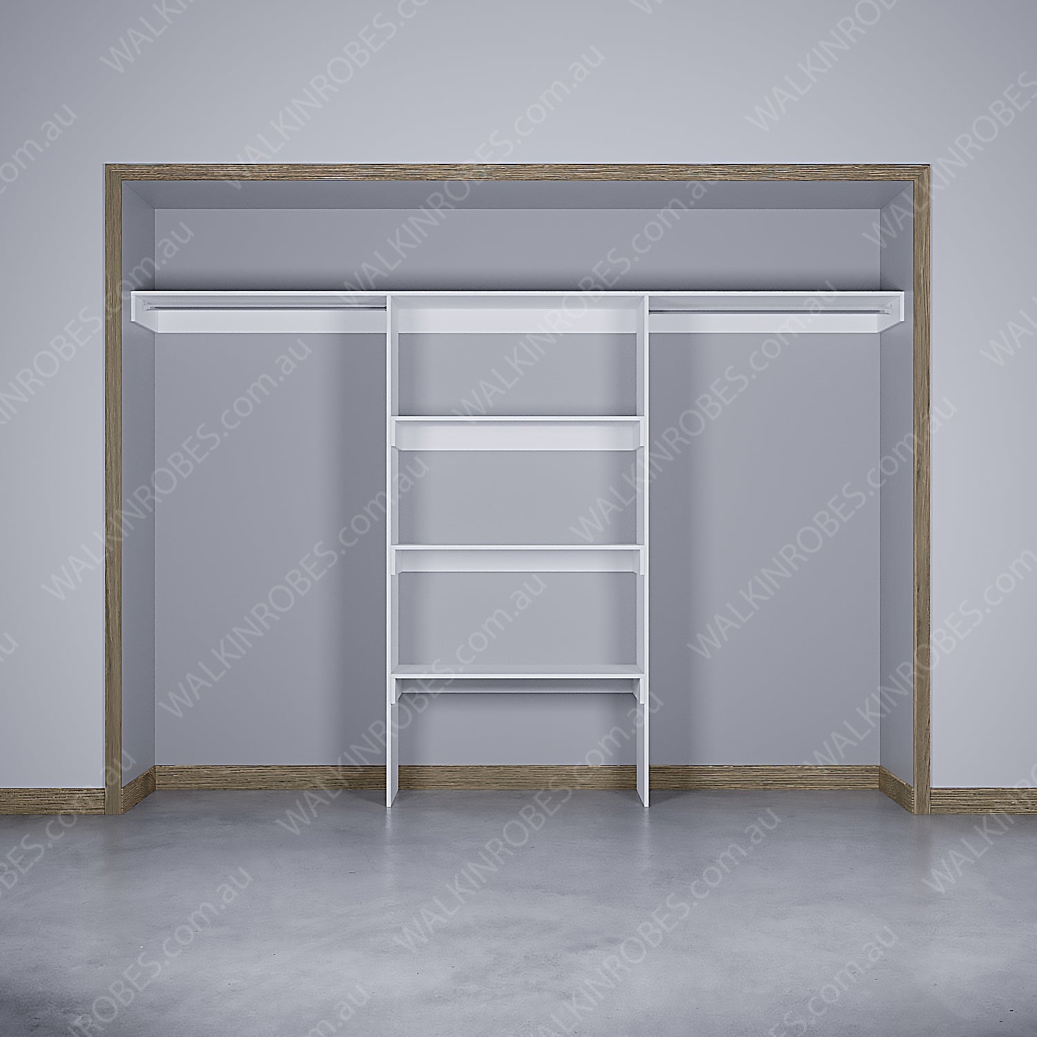 WALK-IN-ROBE fit in width of 3000mm